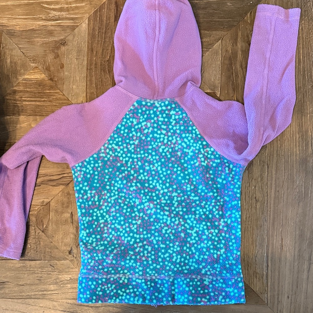 The North Face Kids Hoodie in Lavender and Teal - Picture 3 of 3